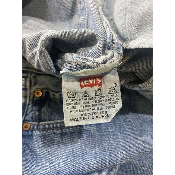Vintage Levi’s 501 Button Fly Denim Jeans Size 33/31 Made In The USA - Picture 6 of 7